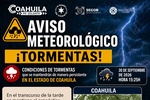 PROTECCIÓN CIVIL MANTIENE AVISO POR TORMENTAS EN COAHUILA