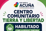 HABILITA ACUÑA ALBERGUE TEMPORAL