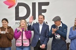 ALCALDE Y PRESIDENTA DEL DIF HACEN  PRIMERA ENTREGA DEL PROGRAMA “CON AMOR A TU MESA” EN BENEFICIO DE  400 PERSONAS