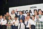 INTEGRANTES DEL CABILDO INFANTIL 2026 PRESIDEN JUNTO AL ALCALDE EMILIO DE HOYOS EL ARRANQUE DEL PROGRAMA DE BECAS "POR AMOR A TÍ"