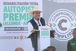 ¡COMPROMISO CUMPLIDO!, ENTREGA MANOLO LA REHABILITACIÓN TOTAL DE LA AUTOPISTA PREMIER