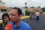 Entregan pavimentación a Maestros Federales