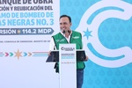 LLEGA MANOLO A PIEDRAS NEGRAS CON 155 MDP PARA DRENAJE Y TRATAMIENTO DE AGUA