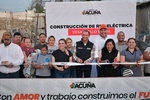GOBIERNO DE UNIDAD CONSTRUYE RED ELÉCTRICA EN FUNDADORES