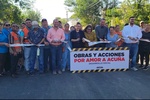 Inaugura Emilio De Hoyos obra de pavimentación en la Cinco de mayo