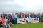 Inaugura el alcalde Emilio De Hoyos cancha de fútbol en el CECyTEC