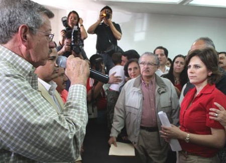 Hilda Flores y Braulio Fernández