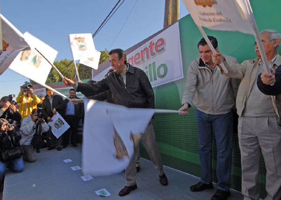 Inicia Gobernador del Estado programa de Imagen Urbana en la Colonia Santa Anita en Saltillo