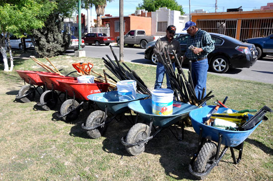 Equipo con el que cuadrillas de limpieza realizaron las diferentes actividades