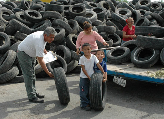 208 mil llantas han sido eliminadas de la ciudad solamente en Piedras Negras