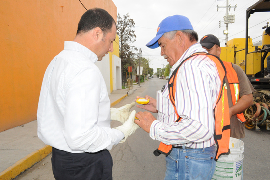 70% de avance en pintura termoplástica de vialidades primarias 