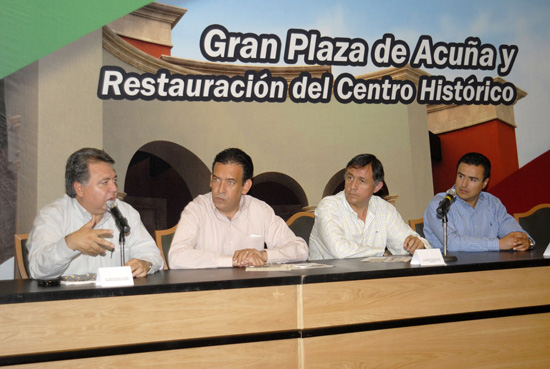  ACUÑA CONTARÁ CON GRAN PLAZA Y SE RESTAURARÁ EL CENTRO HISTÓRICO