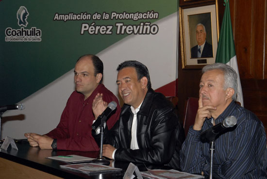 ANUNCIA EL GOBERNADOR HUMBERTO MOREIRA CONSTRUCCIÓN  DE LA PROLONGACIÓN PÉREZ TREVIÑO 