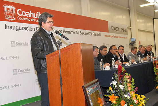 El Gobernador Jorge Torres López inauguró la tercera planta de Delphi en la Región Sureste