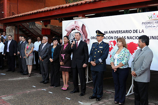 Conmemora alcalde 66 Aniversario de la Organización de las Naciones Unidas