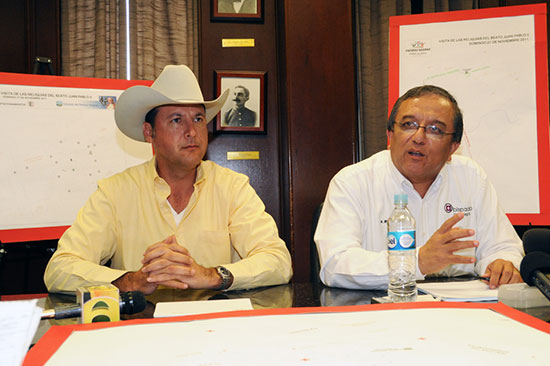 Piedras Negras listo para recibir las reliquias del Beato Juan Pablo II