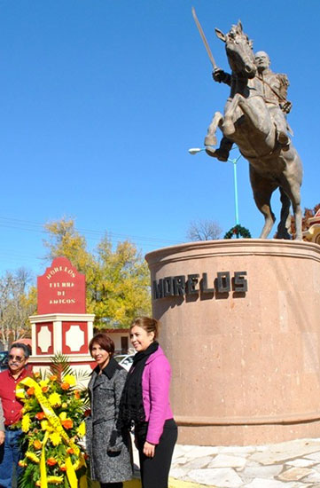 Rinde PRI Coahuila homenaje A José María Morelos y Pavón en el municipio que lleva su nombre