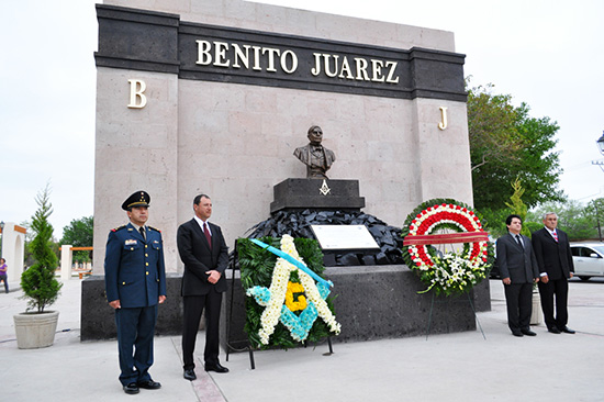 Celebran 205 Aniversario del Natalicio del Benemérito de las Américas