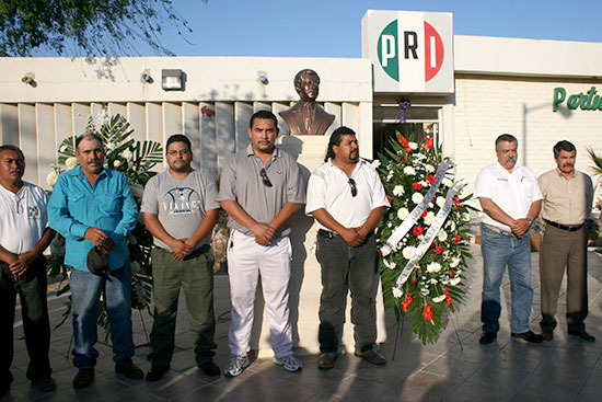 Conmemoran priístas de Acuña aniversario luctuosos de Luis Donaldo Colosio