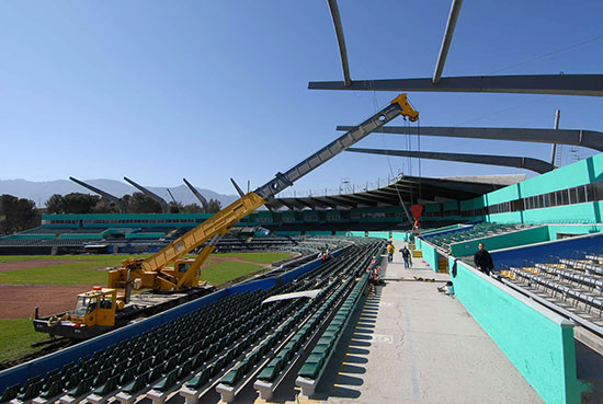 Supervisa el gobernador Jorge Torres López avances del estadio de beisbol “Francisco I. Madero” en Saltillo