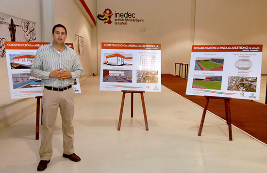 Presenta el INEDEC nuevos proyectos de infraestructura deportiva