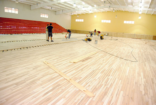 A un 90 por ciento el avance de rehabilitación del gimnasio José de las Fuentes Rodríguez