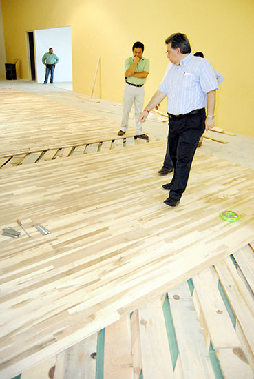 A un 90 por ciento el avance de rehabilitación del gimnasio José de las Fuentes Rodríguez