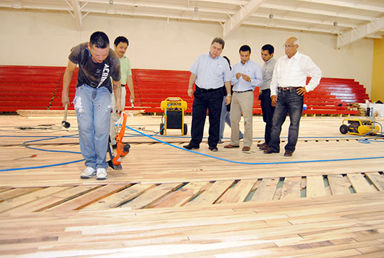 A un 90 por ciento el avance de rehabilitación del gimnasio José de las Fuentes Rodríguez