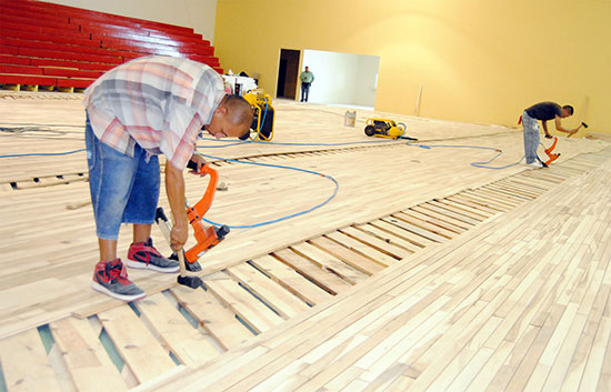 A un 90 por ciento el avance de rehabilitación del gimnasio José de las Fuentes Rodríguez