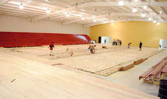 A un 90 por ciento el avance de rehabilitación del gimnasio José de las Fuentes Rodríguez