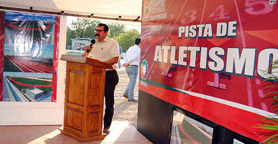 Pusieron en marcha la construcción de pista de atletismo