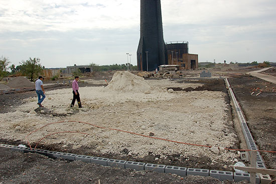 Recorre Antonio Nerio obras en proceso