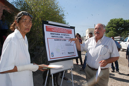 Supervisa Melchor Sánchez introducción de red de drenaje