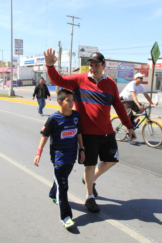 Festeja alcalde Jericó Día de la Familia en la Ruta Recreativa 