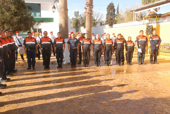 Rinde homenaje el alcalde Melchor Sánchez a los fundadores del cuerpo de bomberos