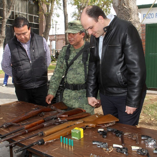 Saca gobierno municipal 537 armas de las calles de Saltillo