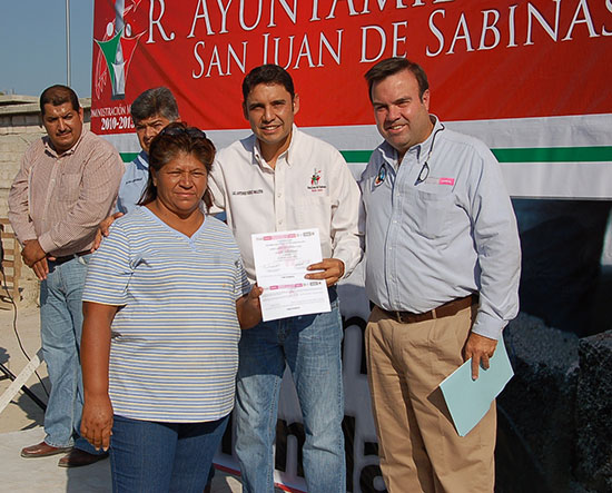 Arranca Antonio Nerio programa de ampliación de vivienda