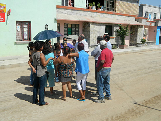 Supervisa alcalde Melchor Sánchez obra de pavimentación