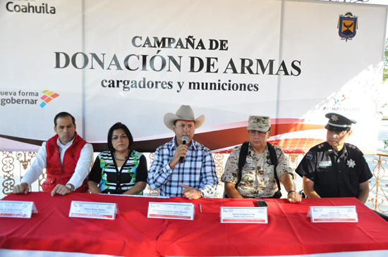 INICIAN CAMPAÑA DE CANJE DE ARMAS SEDENA, GOBIERNO DEL ESTADO Y MUNICIPIO 