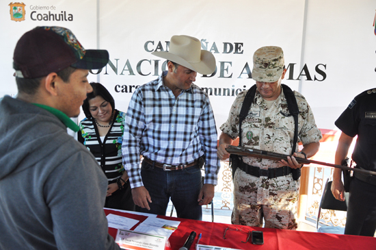 INICIAN CAMPAÑA DE CANJE DE ARMAS SEDENA, GOBIERNO DEL ESTADO Y MUNICIPIO 