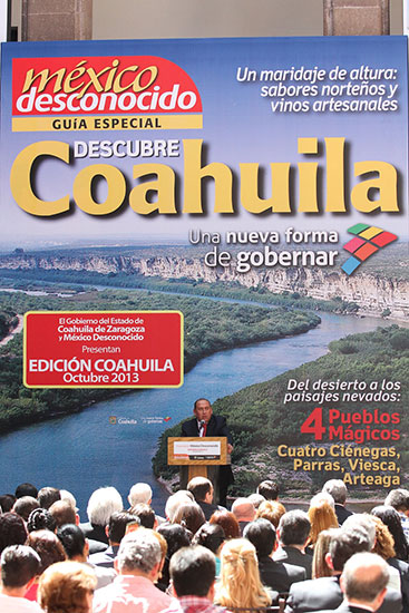 Presentan Revista México Desconocido, dedicada a Coahuila