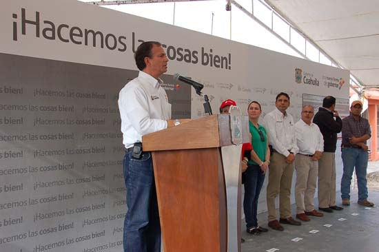 Arrancan obras de pavimentación en Nueva Rosita