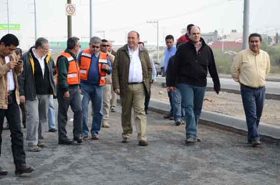   SUPERVISA GOBERNADOR OBRAS EN SALTILLO