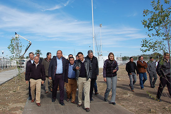 Supervisan gobernador Ruben Moreira y Nerio parque La Chimena