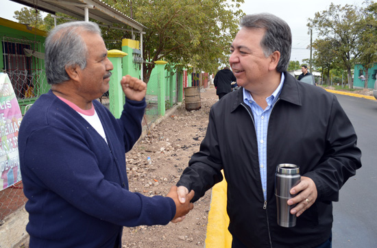  SUPERVISÓ EL ALCALDE OBRA DE PAVIMENTACIÓN