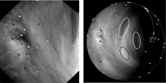 Persiguiendo nubes en Venus (cortesía ESA).