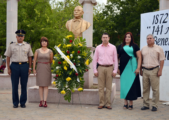  RECUERDAN EL 141 ANIVERSARIO LUCTUOSO DEL “BENEMÉRITO DE LAS AMÉRICAS”. 