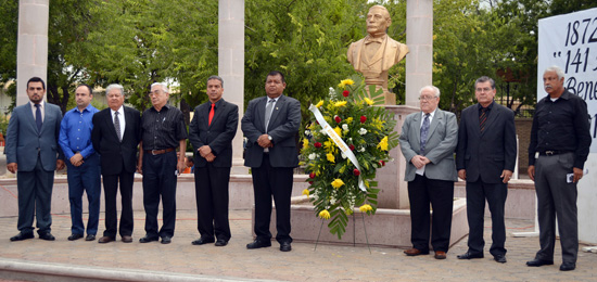  RECUERDAN EL 141 ANIVERSARIO LUCTUOSO DEL “BENEMÉRITO DE LAS AMÉRICAS”. 