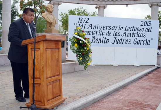  RECUERDAN EL 141 ANIVERSARIO LUCTUOSO DEL “BENEMÉRITO DE LAS AMÉRICAS”. 