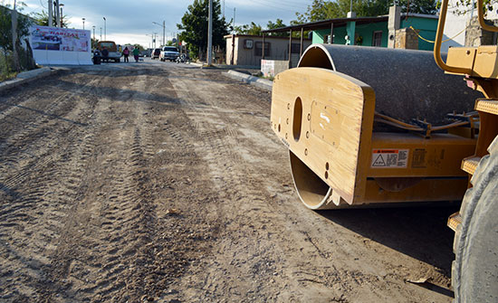 Impulsan obras de pavimentación en la colonia San Antonio